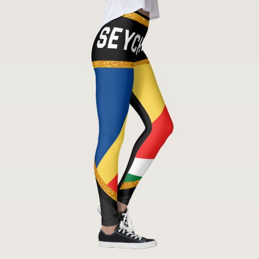 Seychellen-Flagge Leggings (Rechts)