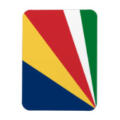 Seychellen-Flagge Magnet (Vertikal)