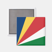 Seychellen-Flagge Magnet (Vorderseite/Rückseite)