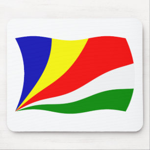 Seychellen-Flagge-Mauspad Mousepad