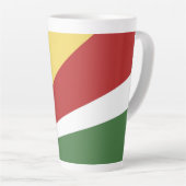Seychellen-Flagge Milchtasse (Rechte Ecke)
