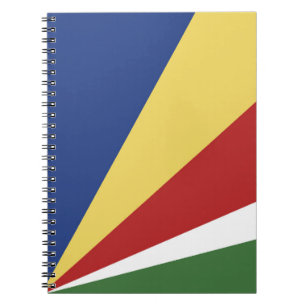 Seychellen-Flagge Notizblock