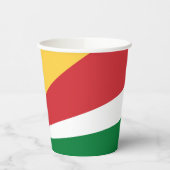 Seychellen-Flagge Pappbecher (Links)