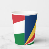 Seychellen-Flagge Pappbecher (Rechts)