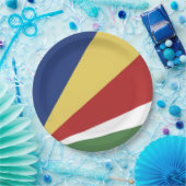 Seychellen-Flagge Pappteller (Party)