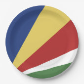 Seychellen-Flagge Pappteller (Vorderseite)