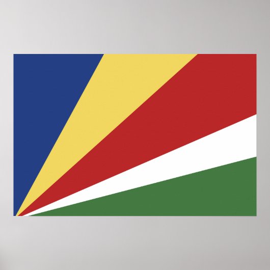 Seychellen-Flagge Poster (Vorne)