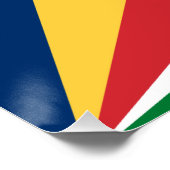 Seychellen-Flagge Poster (Ecke)