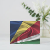 Seychellen-Flagge Postkarte (Stehend Vorderseite)