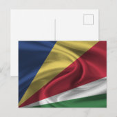 Seychellen-Flagge Postkarte (Vorne/Hinten)