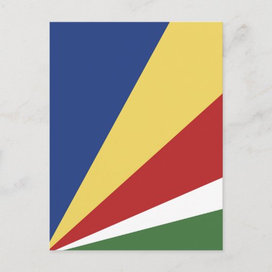 Seychellen-Flagge Postkarte (Vorderseite)