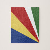 Seychellen-Flagge Puzzle (Vertikal)