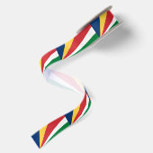 Seychellen-Flagge Satinband (Rückseite)