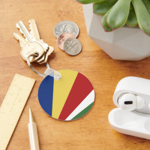 Seychellen-Flagge Schlüsselanhänger