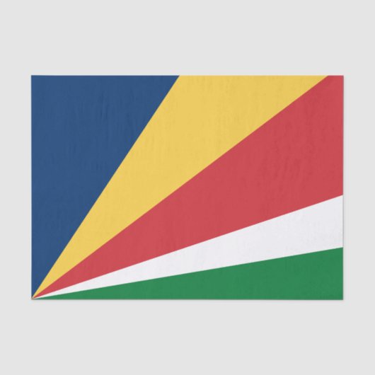 Seychellen-Flagge Seidenpapier (Vorderseite)
