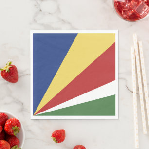 Seychellen-Flagge Serviette