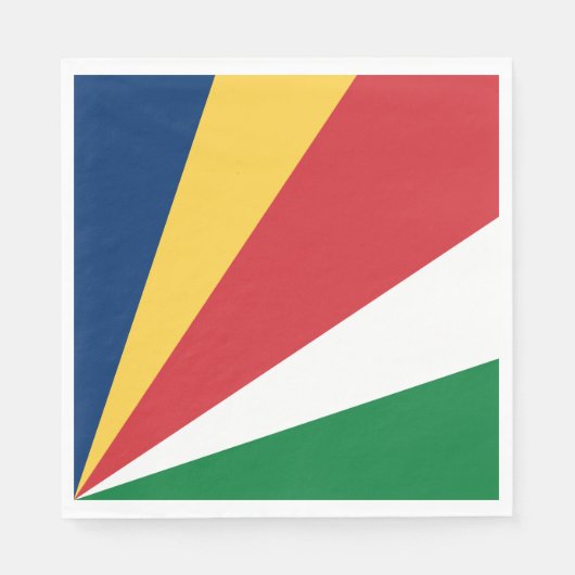 Seychellen-Flagge Serviette (Vorderseite)