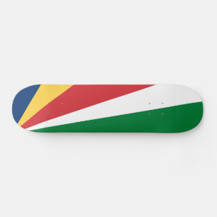 Seychellen-Flagge Skateboard