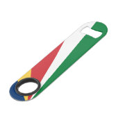 Seychellen-Flagge Speed Flaschenöffner (Vorderseite Schrägansicht)