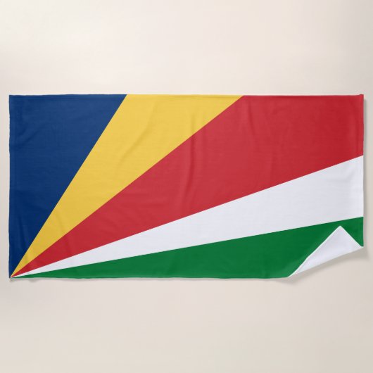 Seychellen-Flagge Strandtuch (Vorderseite)