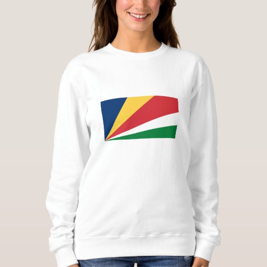 Seychellen-Flagge Sweatshirt (Vorderseite)