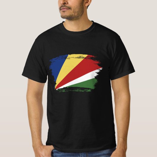 Seychellen-Flagge T-Shirt (Vorderseite)