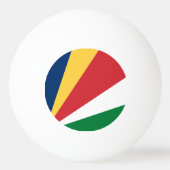 Seychellen-Flagge Tischtennisball (Rückseite)