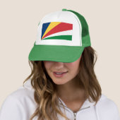 Seychellen-Flagge Truckerkappe (Beispiel)