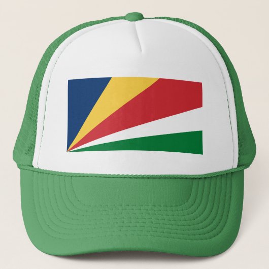 Seychellen-Flagge Truckerkappe (Vorderseite)