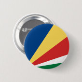 Seychellen-Flaggen-Knopf Button (Vorne & Hinten)