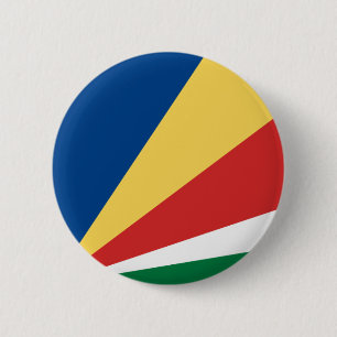 Seychellen-Flaggen-Knopf Button