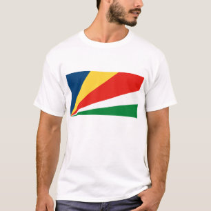 Seychellen-Flaggen-T - Shirt