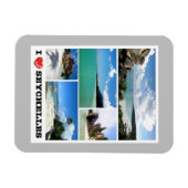 Seychellen - I Liebe - Magnet (Horizontal)