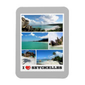 Seychellen - I Liebe - Magnet (Vertikal)
