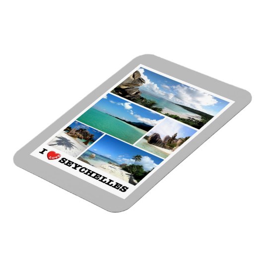 Seychellen - I Liebe - Magnet (Linke Seite)