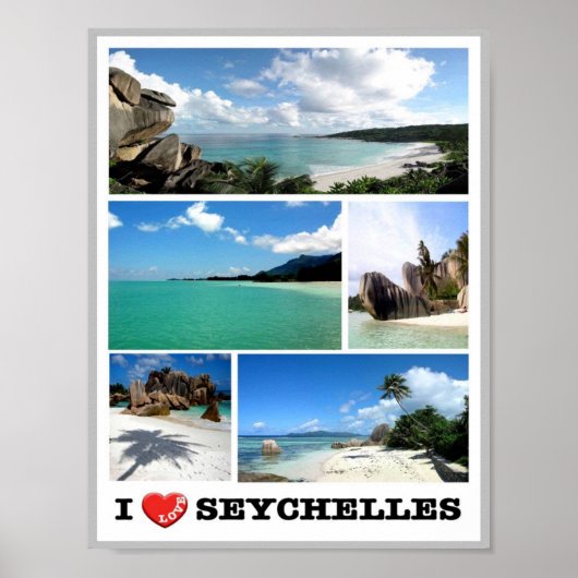 Seychellen - I Liebe - Poster (Vorne)