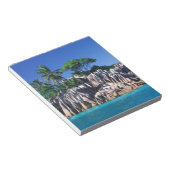 Seychellen. Ilot St. Pierre (bei Praslin) Notizblock (angewinkelt)