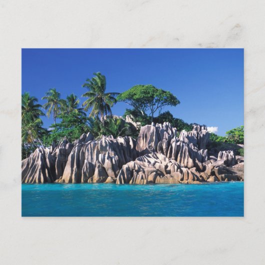 Seychellen. Ilot St. Pierre (bei Praslin) Postkarte (Vorderseite)
