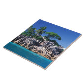 Seychellen. Ilot St. Pierre (in der Nähe von Prasl Fliese (Seite)