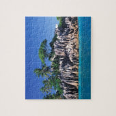 Seychellen. Ilot St. Pierre (in der Nähe von Prasl Puzzle (Vertikal)