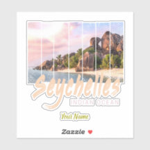 Seychellen Indischer Ozean Vintager Sonnenuntergan