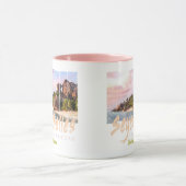 Seychellen Indischer Ozean Vintager Sonnenuntergan Tasse (Zentrum)