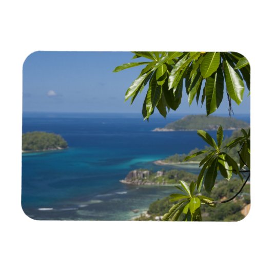 Seychellen, Insel Mahe. Western Küste Magnet (Horizontal)