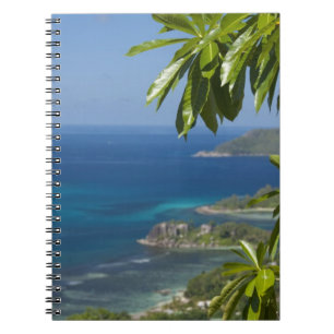 Seychellen, Insel Mahe. Westküste von Notizblock