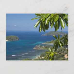 Seychellen, Insel Mahe. Westküste von Postkarte