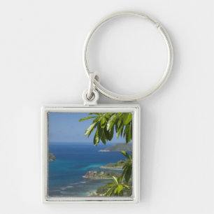 Seychellen, Insel Mahe. Westküste von Schlüsselanhänger