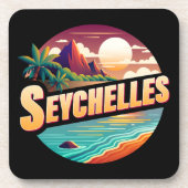 Seychellen Inseln Indischer Ozean Getränkeuntersetzer (Vorderseite)