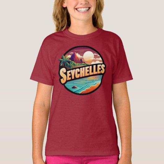 Seychellen Inseln Indischer Ozean T-Shirt (Vorderseite)