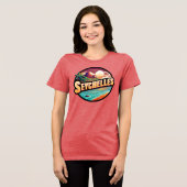 Seychellen Inseln Indischer Ozean Tri-Blend Shirt (Vorderseite voll)