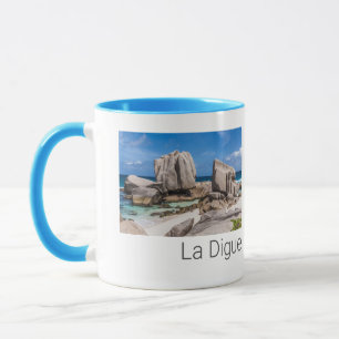 Seychellen La Digue Anse Marron Strand Vintage Tasse
